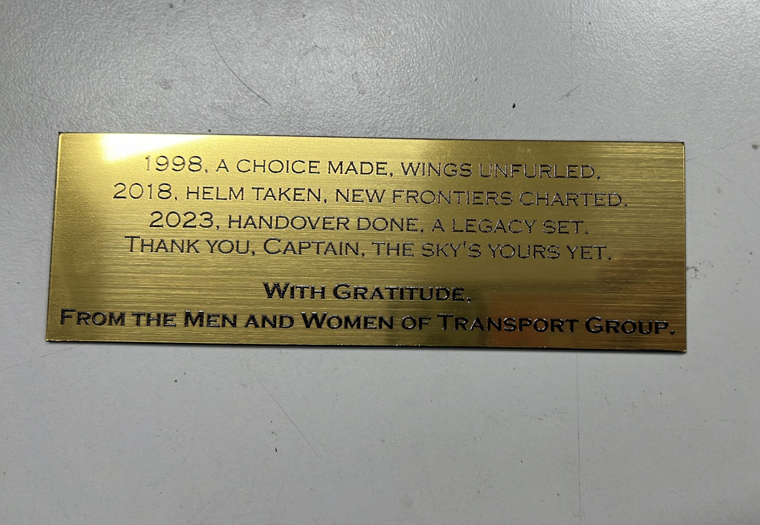 inscription plates